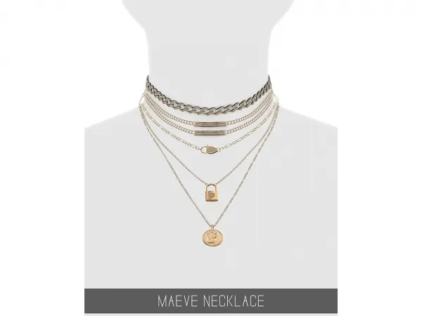 Alpha MAEVE NECKLACE by simsfinds - The Sims 4 Custom Content
