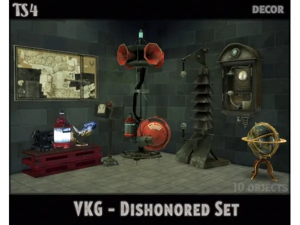 VKG Dishonored Set - The Sims 3 Custom Content