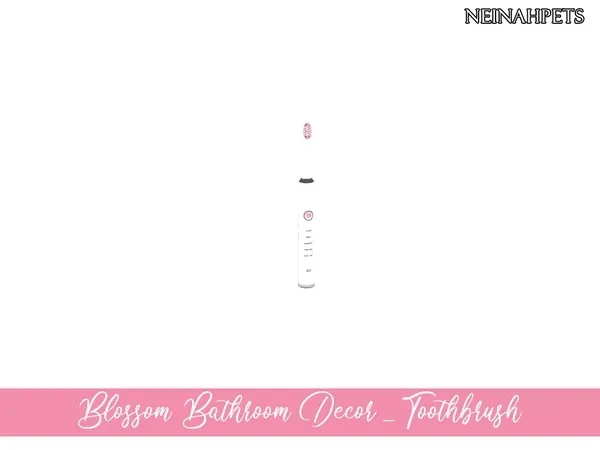 Blossom Bathroom Decor Toothbrush - The Sims 4 Custom Content