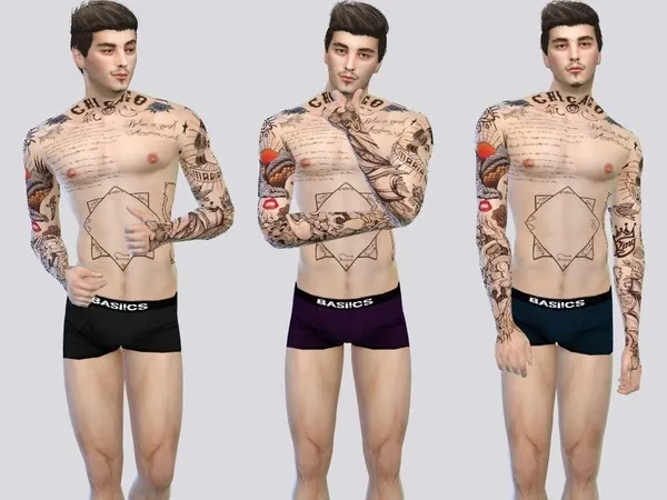 Maxis Match Basiics Boxer Briefs - The Sims 4 Custom Content