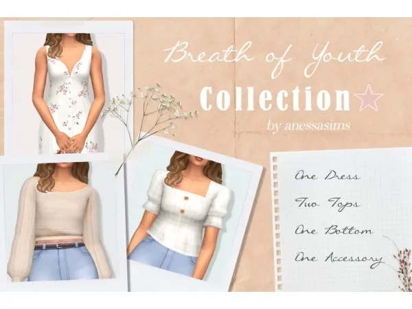 Maxis Match Breath of Youth Collection - The Sims 4 Custom Content