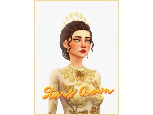 Maxis Match Petaliko Stars Crown - The Sims 4 Custom Content