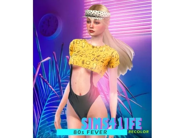 Alpha 80s FEVER by sims41ife - The Sims 4 Custom Content