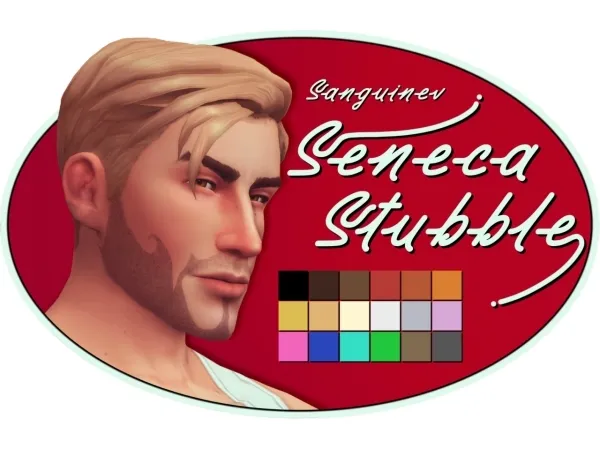 Maxis Match Seneca Stubble - The Sims 4 Custom Content