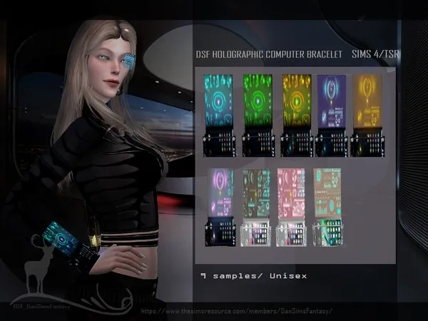 Alpha DSF HOLOGRAPHIC COMPUTER BRACELET - The Sims 4 Custom Content