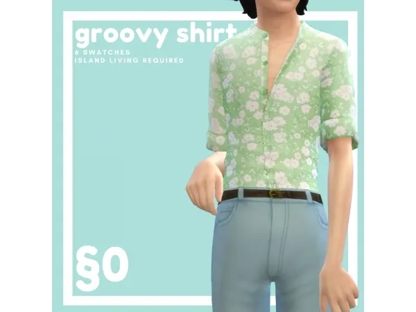 Maxis Match GROOVY SHIRT - The Sims 4 Custom Content