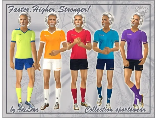 Faster Higher Stronger Clothing for the Elderly ( ) - The Sims 2 Custom Content