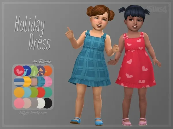 Maxis Match Trillyke Holiday Dress - The Sims 4 Custom Content