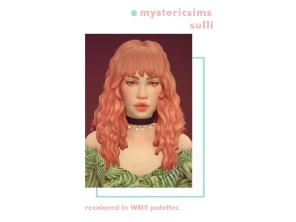 Maxis Match Mystericsims Sulli hair recolor - The Sims 4 Custom Content