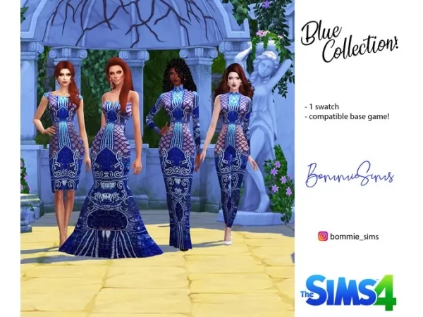 Alpha Blue Collection - The Sims 4 Custom Content