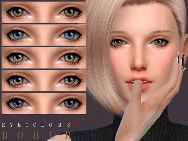 Alpha Bobur Eyecolors 40 - The Sims 4 Custom Content