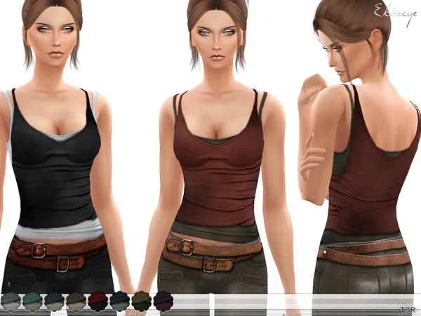 Maxis Match Dirty Tank Top - The Sims 4 Custom Content