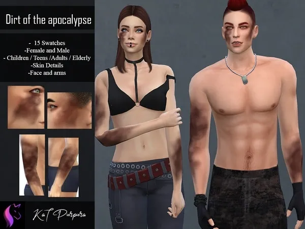 Alpha Dirt of the apocalypse - The Sims 4 Custom Content