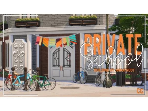 Maxis Match Private Primary School - The Sims 4 Custom Content