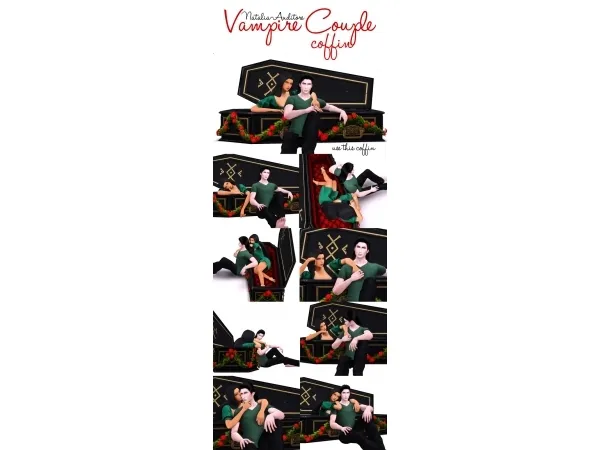 Alpha Vampire Couple coffin Auditore by Natalia - The Sims 4 Custom Content