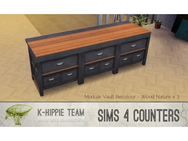 Alpha COUNTER X9 VAULT MODULE ISLAND - The Sims 4 Custom Content
