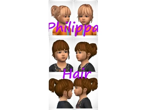 Maxis Match Philippa Toddler Hair - The Sims 4 Custom Content
