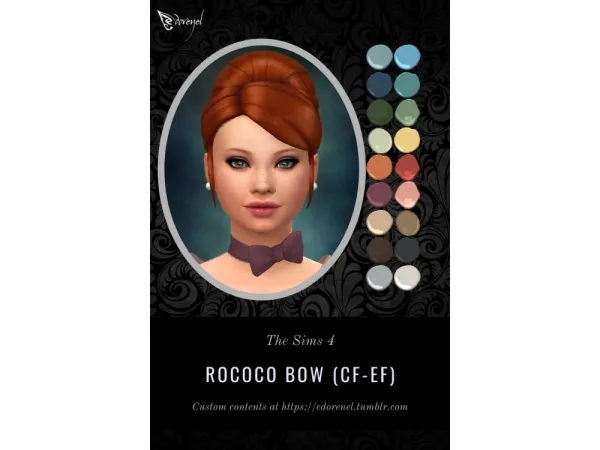 Maxis Match Rococo Bow - The Sims 4 Custom Content
