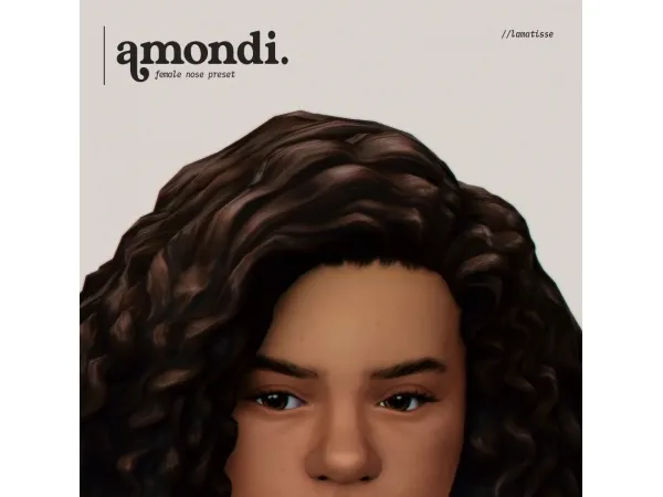 Mix amondi a female nose preset - The Sims 4 Custom Content