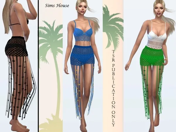 Maxis Match Skirt beach Sulani - The Sims 4 Custom Content