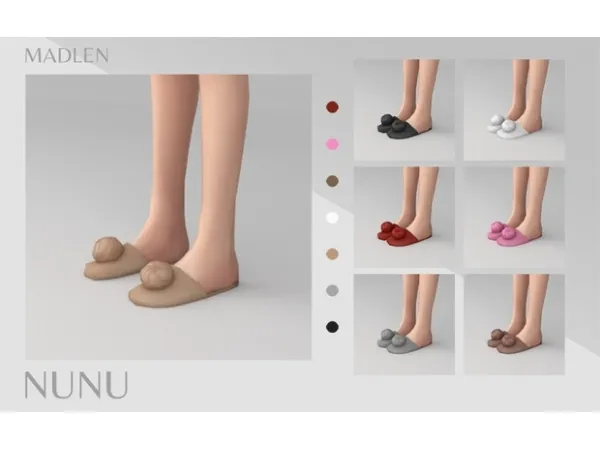 Maxis Match Madlen Nunu Slippers - The Sims 4 Custom Content
