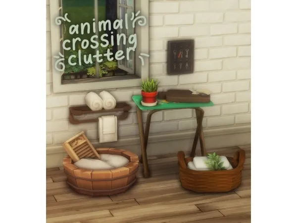 Maxis Match animal crossing inspired clutter by okruee - The Sims 4 Custom Content