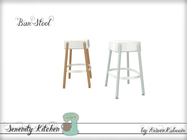 Serenity Kitchen Bar Stool - The Sims 4 Custom Content