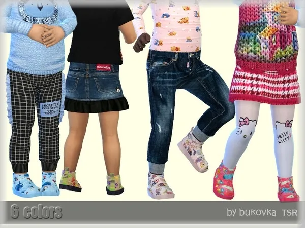 Alpha Boots Babies - The Sims 4 Custom Content