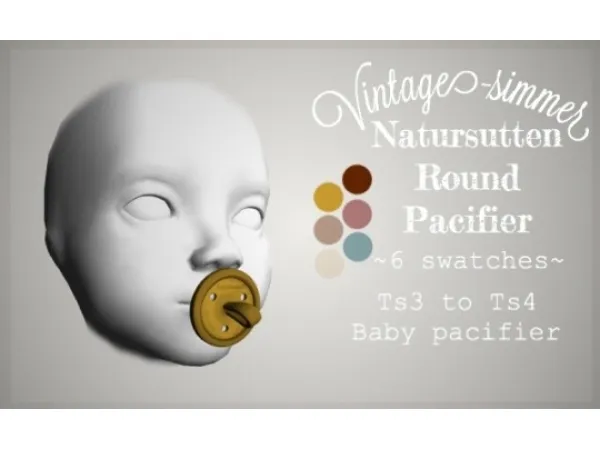 Alpha Natursutten Pacifier - The Sims 4 Custom Content
