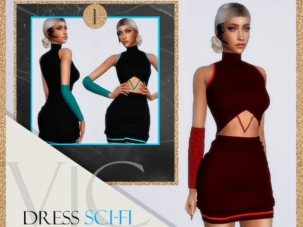 Alpha DRESS APOCALYPSE SCI FI I VC - The Sims 4 Custom Content