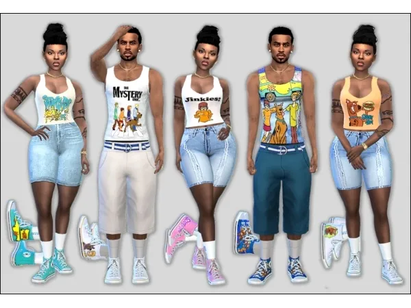 Maxis Match scooby doo converse - The Sims 4 Custom Content