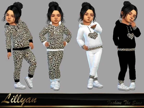 Alpha Set Hoodie for Girls Lara - The Sims 4 Custom Content