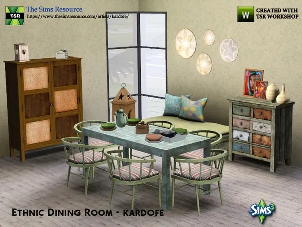 kardofe_Ethnic Dining Room_ - The Sims 3 Custom Content