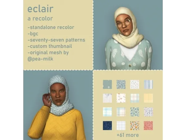 Maxis Match eclair recolor - The Sims 4 Custom Content