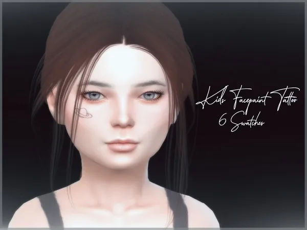Mix Kids Facepaint Tattoo V1 - The Sims 4 Custom Content