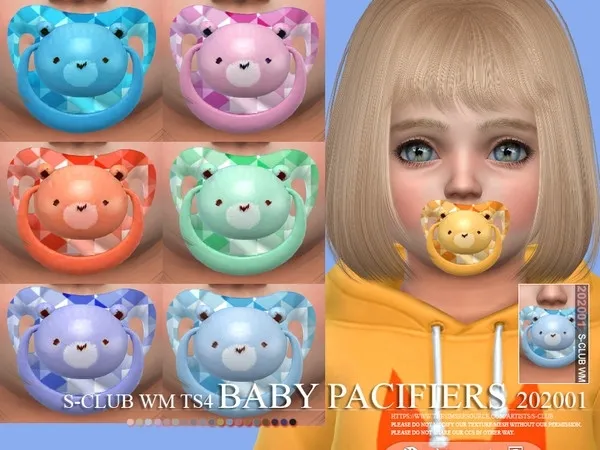 Alpha S Club WM Baby Pacifiers 202001 - The Sims 4 Custom Content