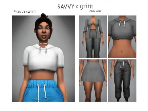 Maxis Match Savvy x Grim Add Ons - The Sims 4 Custom Content