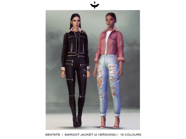 Maxis Match Margot Jacket by sentate - The Sims 4 Custom Content