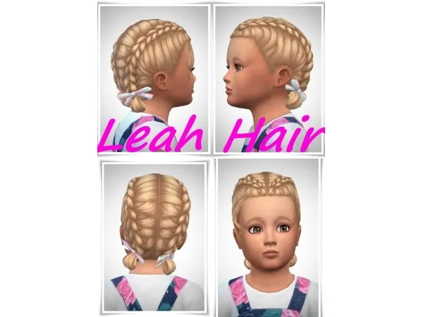 Maxis Match Leah Hair - The Sims 4 Custom Content