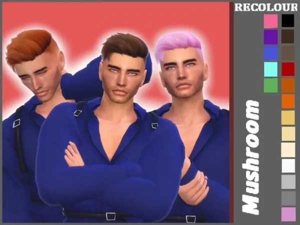 Alpha [MUSHROOMSIMS] WINGS HAIR ON1111 F (Recolour) Mesh needed - The Sims 4 Custom Content