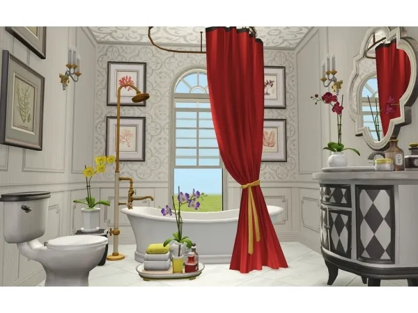 Chateau Bathroom Set by PineappleForest - The Sims 2 Custom Content