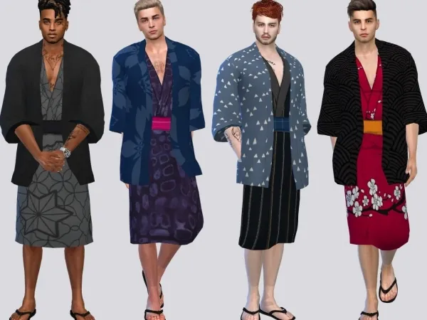 Alpha Napping (Kyoshiro) Robe by micklayne - The Sims 4 Custom Content