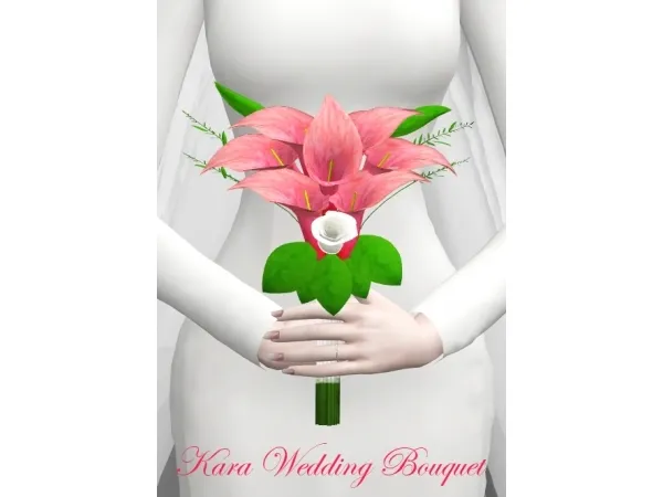 Maxis Match [Lena Sims] Kara Wedding Bouquet - The Sims 4 Custom Content