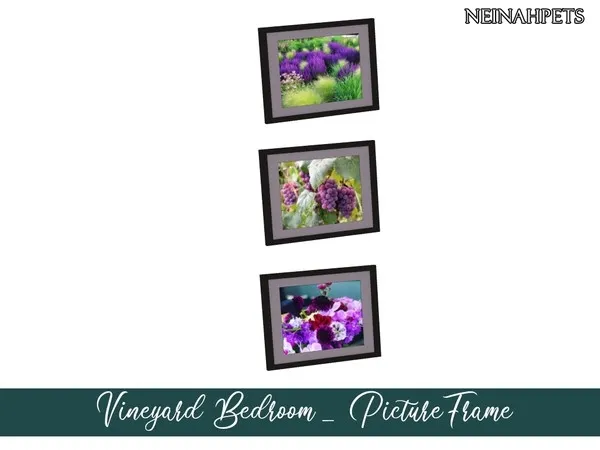 Vineyard Bedroom Photo Frame Mesh Required - The Sims 4 Custom Content