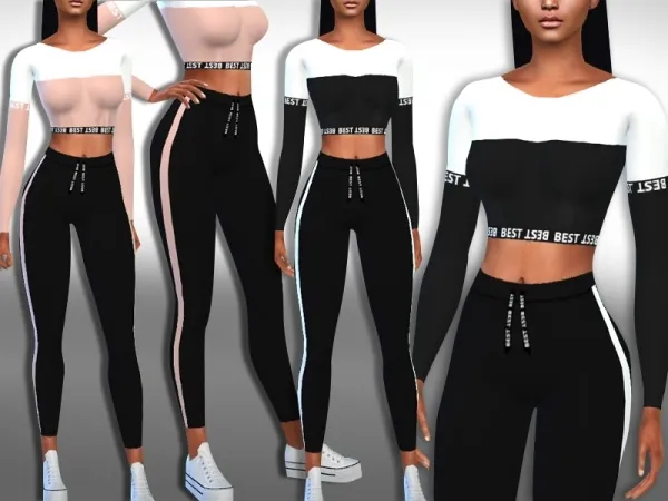 Maxis Match Saliwa's Full Workout Outfits - The Sims 4 Custom Content