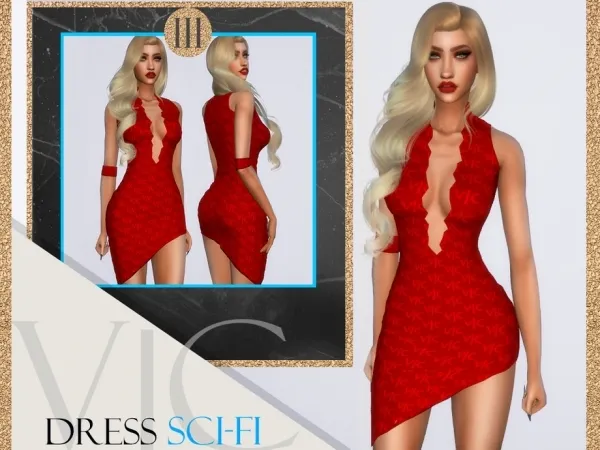 Alpha Viy Sims' DRESS APOCALYPSE SCI FI III VC - The Sims 4 Custom Content