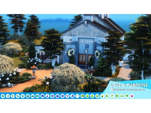 Alpha LOVE PUMPKINS I WEDDING LOT - The Sims 4 Custom Content