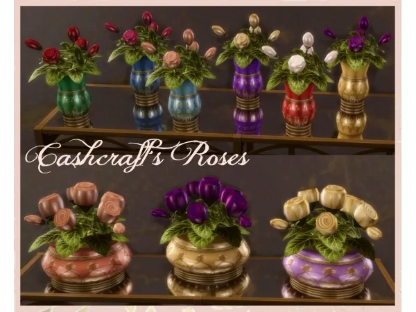 Maxis Match Small Roses Roses Bowl Towel Set - The Sims 4 Custom Content