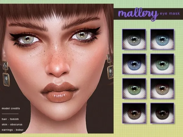 Alpha Screaming Mustard's [ Mallory ] Eye Mask - The Sims 4 Custom Content