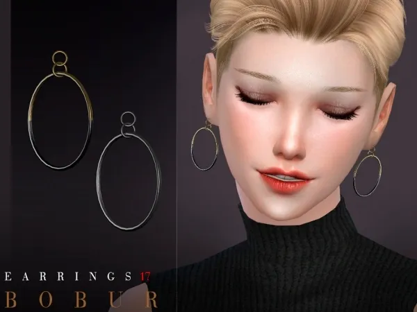 Maxis Match Bobur3's Bobur Earrings 17 - The Sims 4 Custom Content